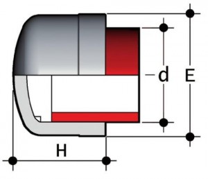 Заглушка ПВДФ (Фторопласт PTFE) (CIF)